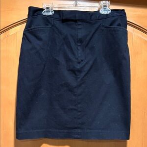 Hillard & Hanson Elegant Stretch Black Pencil Skirt